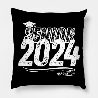 Senior 2024 Happy Graduuation. Pillow