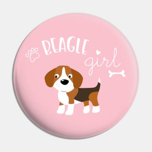 Beagle Girl Pin