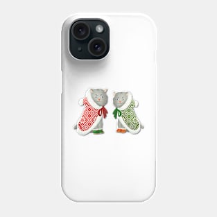 Cute cats christmas Phone Case