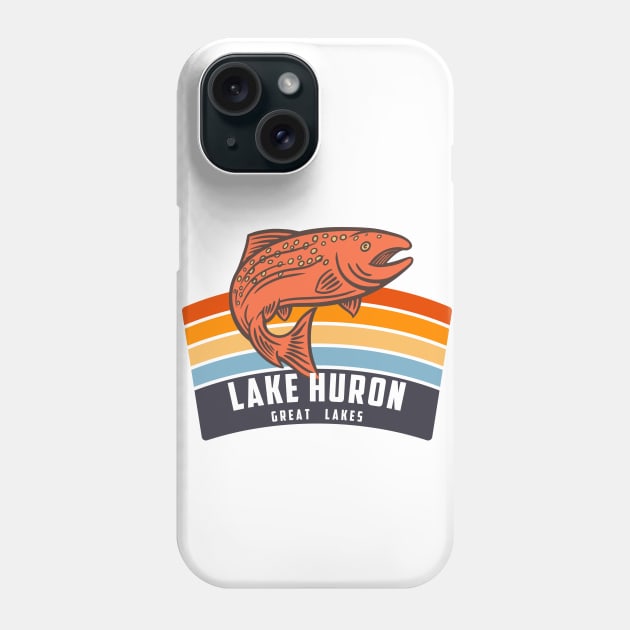 Lake Huron Great Lakes Phone Case by Eureka Shirts