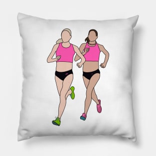 Shalane Flanagan and Kara Goucher Pillow