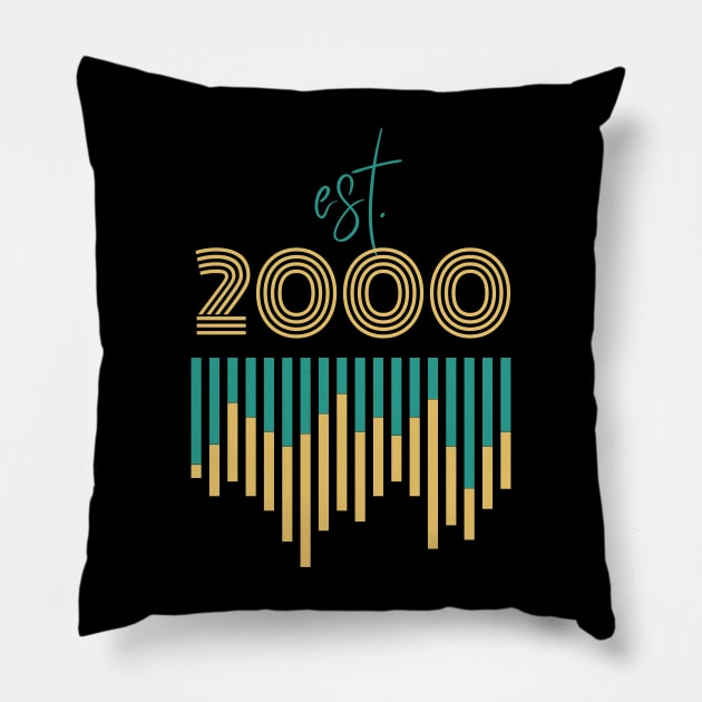 Established 2000 Pillow by Bros Arts