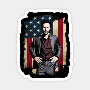 Flag america main character movie gift for fans Magnet