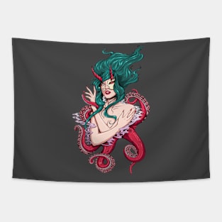 octopus geisha Tapestry