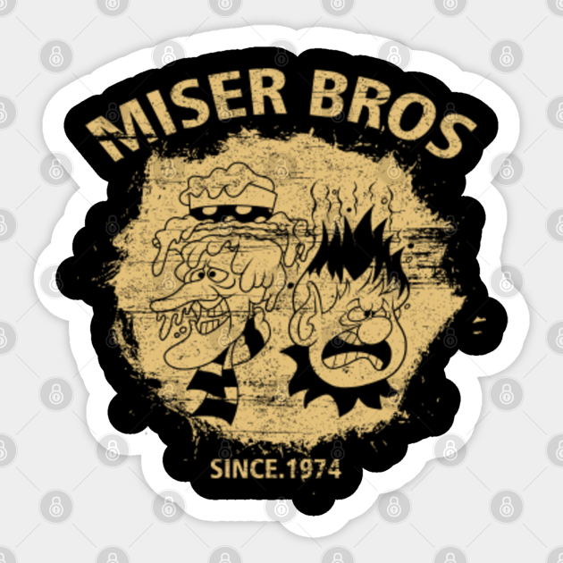 miser bros retro 1974 - Miser Bros - Sticker