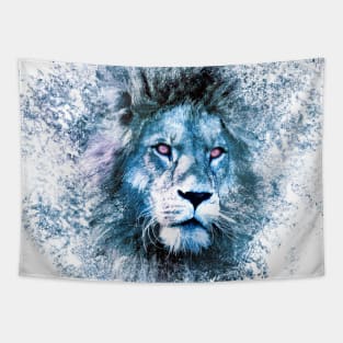 Galaxy LION in space particles Tapestry