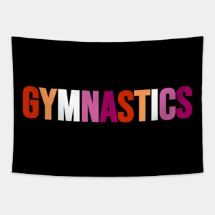 GYMNASTICS (Lesbian flag colors) Tapestry