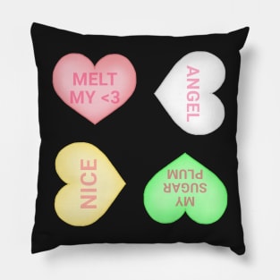 Christmas Conversation Hearts Sticker Pack Pillow