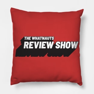 Review Show Logo Black Pillow