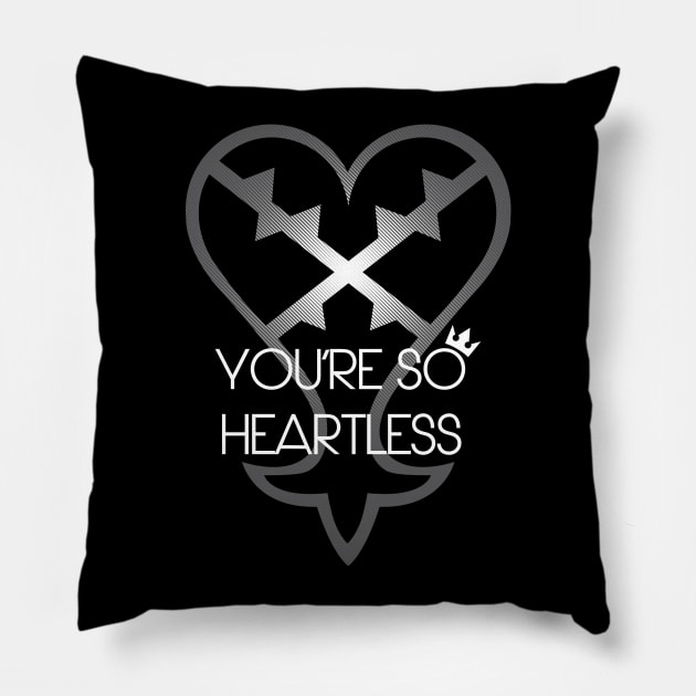 You're so Heartless! Pillow by xKireiDesigns