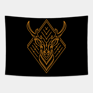 King of Deer (Gold) Tapestry