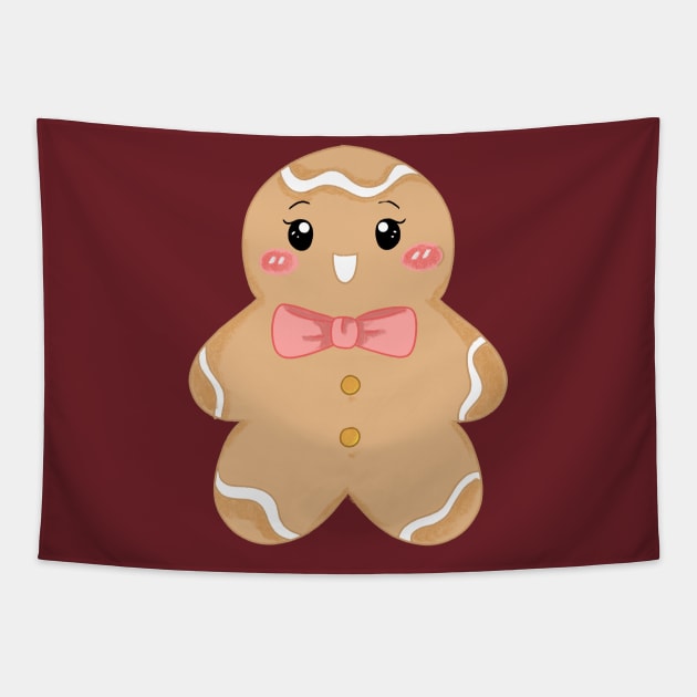 Ms. Gingerbread cookies _ Bunniesmee Christmas Edition Tapestry by GambarGrace