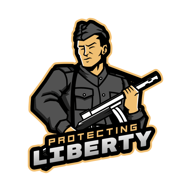 Protecting Liberty by Mega Tee Store