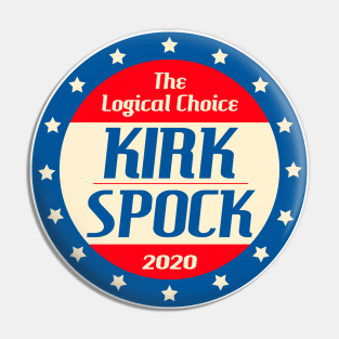 Kirk 2020 Parody Campaign Sticker Pin