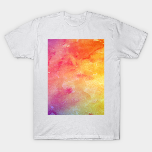 colorful Aquarell Texture - Aquarelle Watercolor - T-Shirt