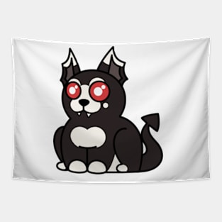 Plump Cat Goth Tapestry