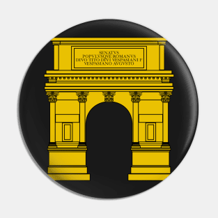Arch of Titus (gold) Pin