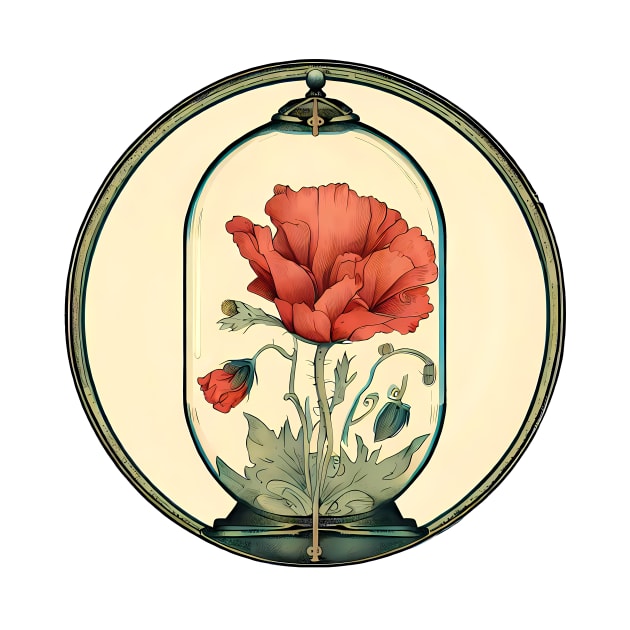 Poppy Bell Jar by Once Upon A Tee