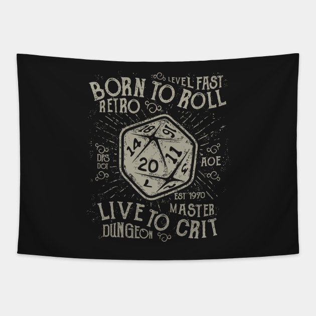 Born To Roll Tapestry by artlahdesigns