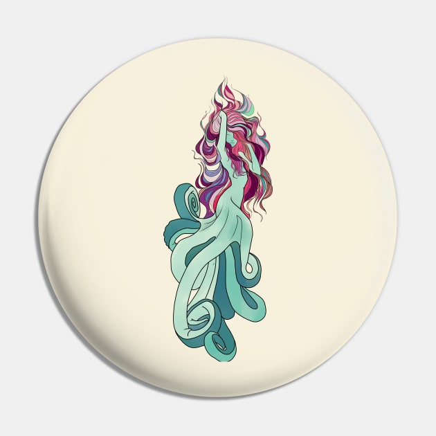 octopus mermaid Pin by amenij