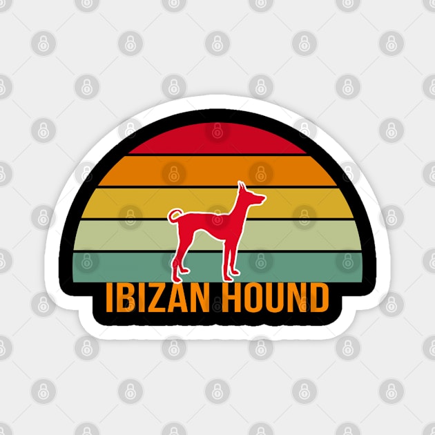 Ibizan Hound Vintage Silhouette Magnet by seifou252017