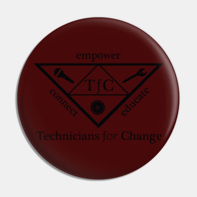 TFC logo (black) Pin by Technicians for Change