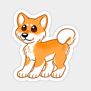 Cute Fluffy Shiba Inu Magnet