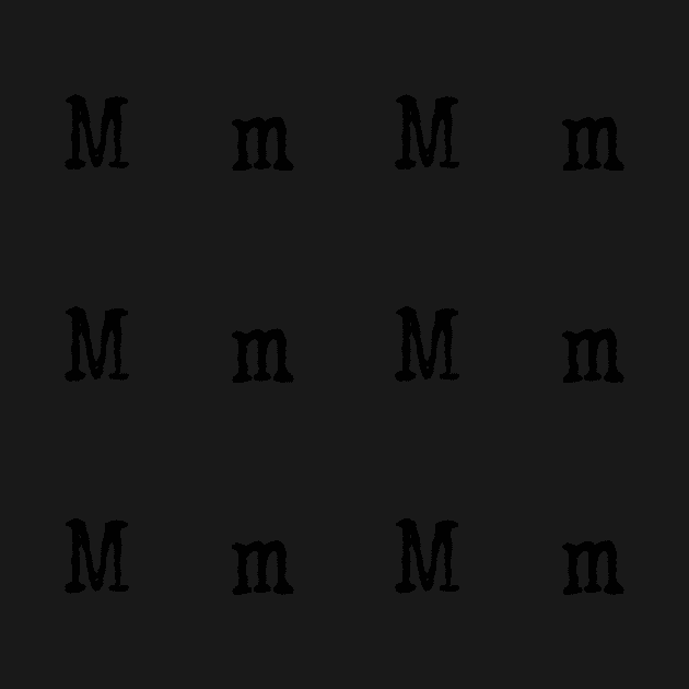 Typewriter Letter M by anacarminda