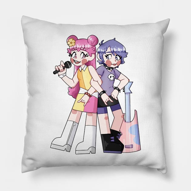 Puffy Ami Yumi Pillow by miooaoyamyam