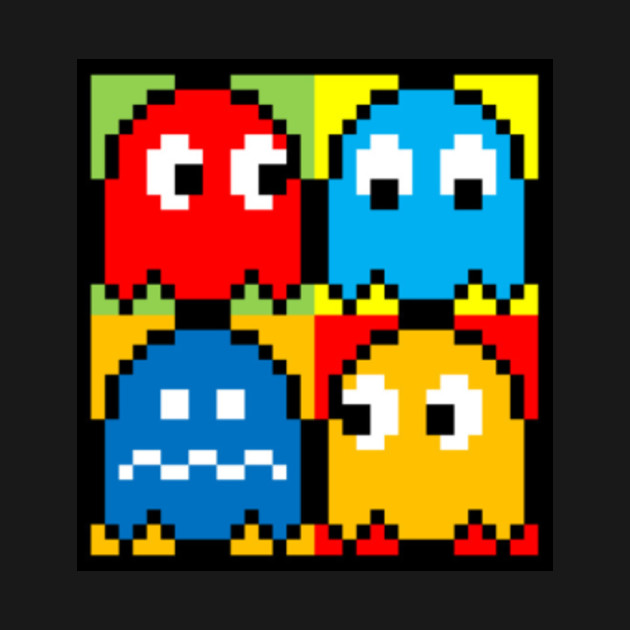 Pac Man Ghosts Pac Man T Shirt Teepublic 0686