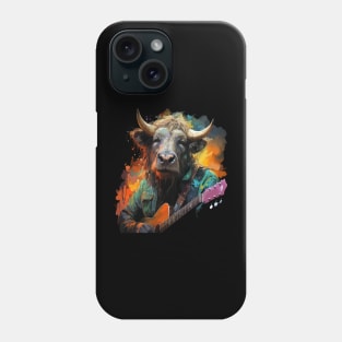 Wildebeest Playing Guitar Phone Case