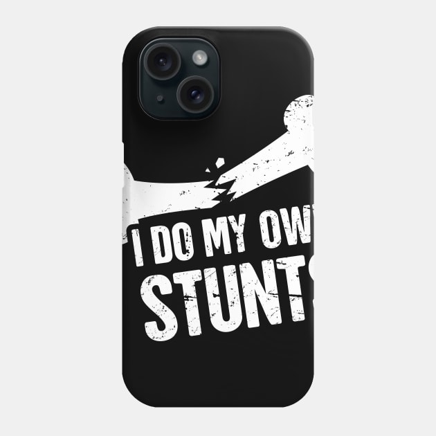 Stunts - Funny Broken Foot Or Toe Gift Phone Case by MeatMan