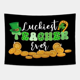 Luckiest Teacher Ever St. Patrick's Day Tapestry