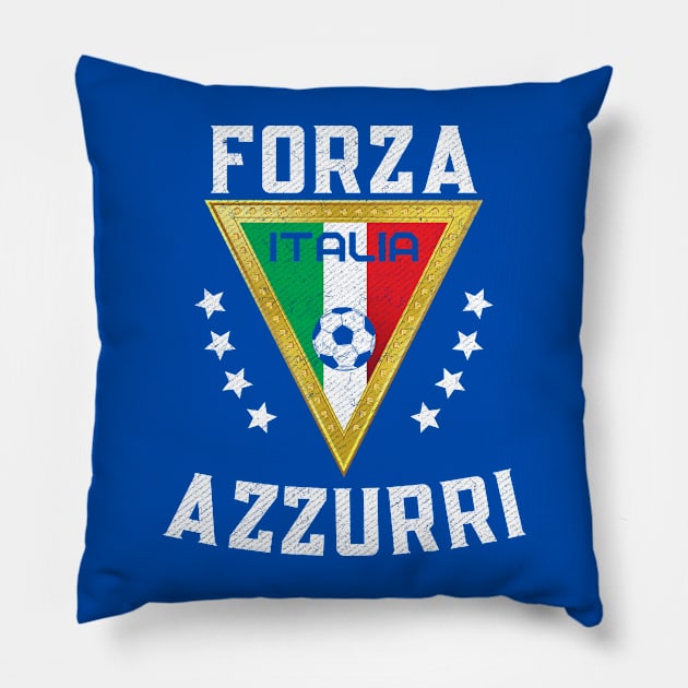 Forza Azzurri Italia Pillow by Ruffeli