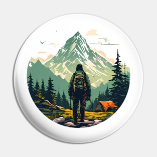 hiker Pin