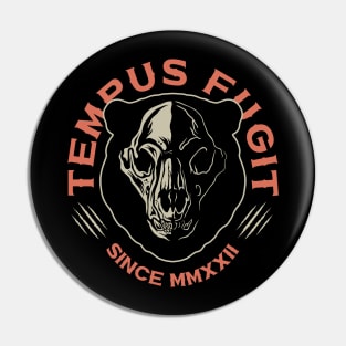 TEMPUS FUGIT - Bear Skull Pin