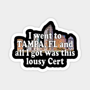 Tampa Souvenir Shirt Magnet