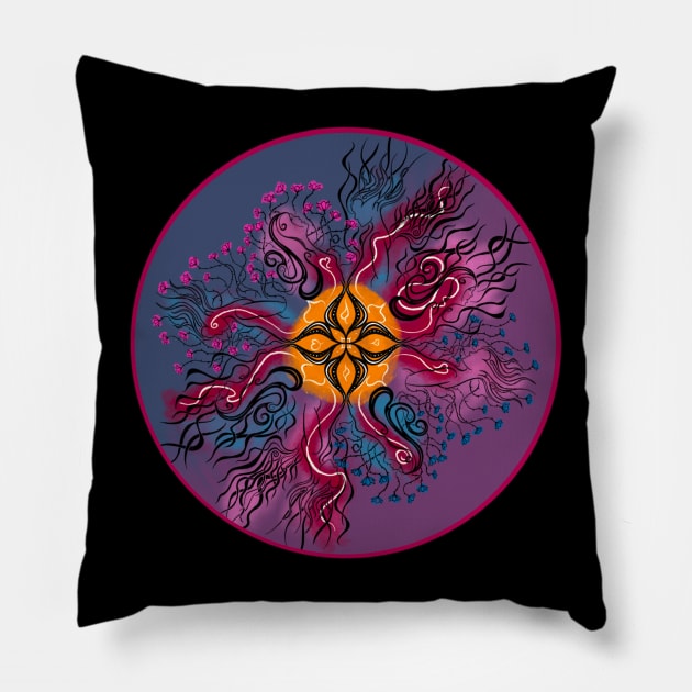 Heart, Mind, and Soul Pillow by Art in Paradox