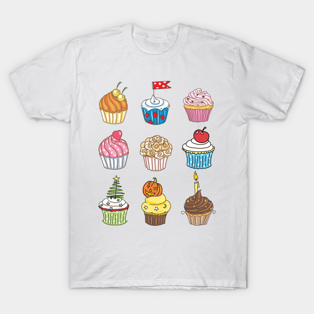 Cupcake Collection - Cupcake - T-Shirt | TeePublic