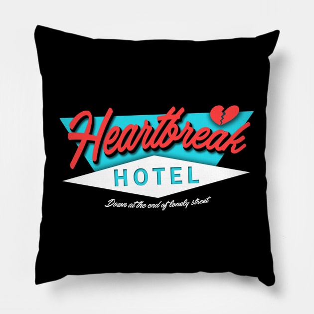 Heartbreak Hotel Pillow by ShredBeard