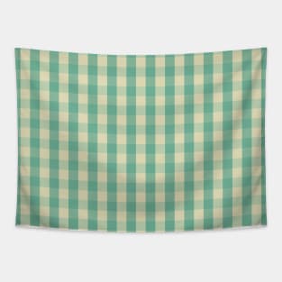 Cute Boho Blue Gingham Cottage Pattern Tapestry