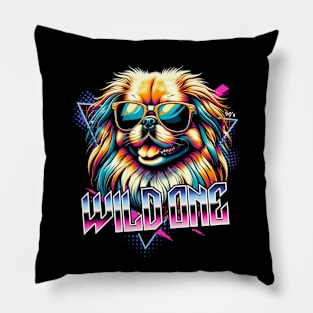 Wild One Pekingese Dog Pillow