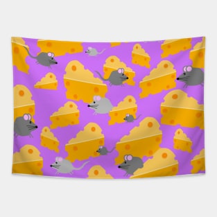 Mice And Cheese Tapestry