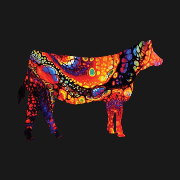 Livestock Farm Girl Show Heifer with Marble Background by SAMMO