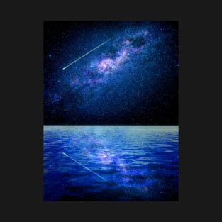 Milky Way over the Ocean T-Shirt