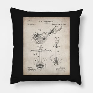 Ships Anchor Patent - Anchor Art - Antique Pillow