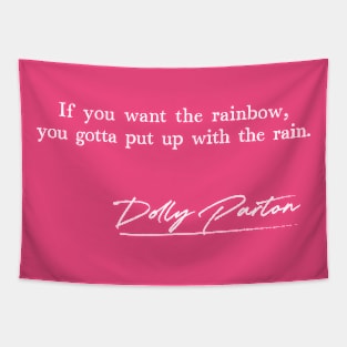 Dolly - Rainbow Quote Design Tapestry