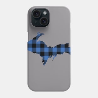 Upper Peninsula of Michigan Blue Flannel State Phone Case