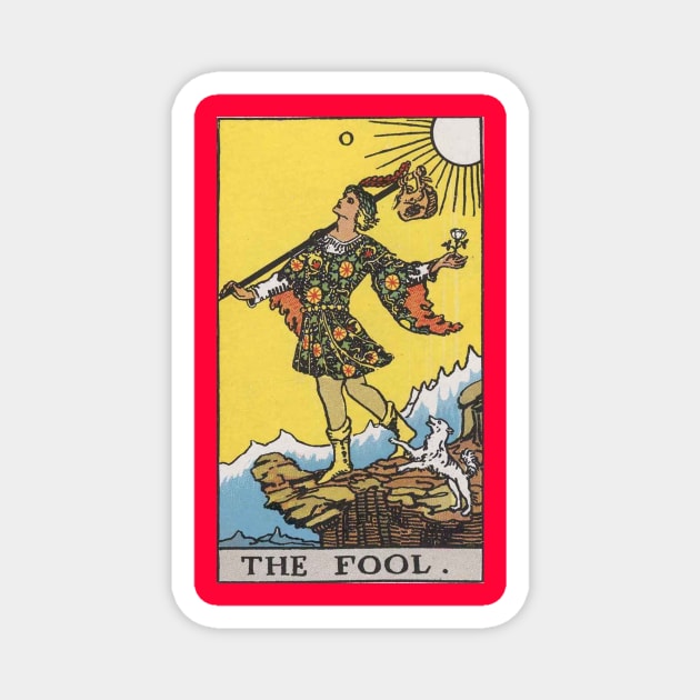 The Fool Tarot Card Magnet by Sonoran Mystic Tarot