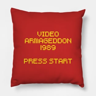 Video Armageddon 1989 Press Start - The Wizard 1989 Movie Pillow